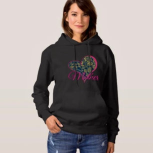 Golden Blue Elegance Hoodie