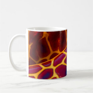 Golden Blue Giraffes Coffee Mug