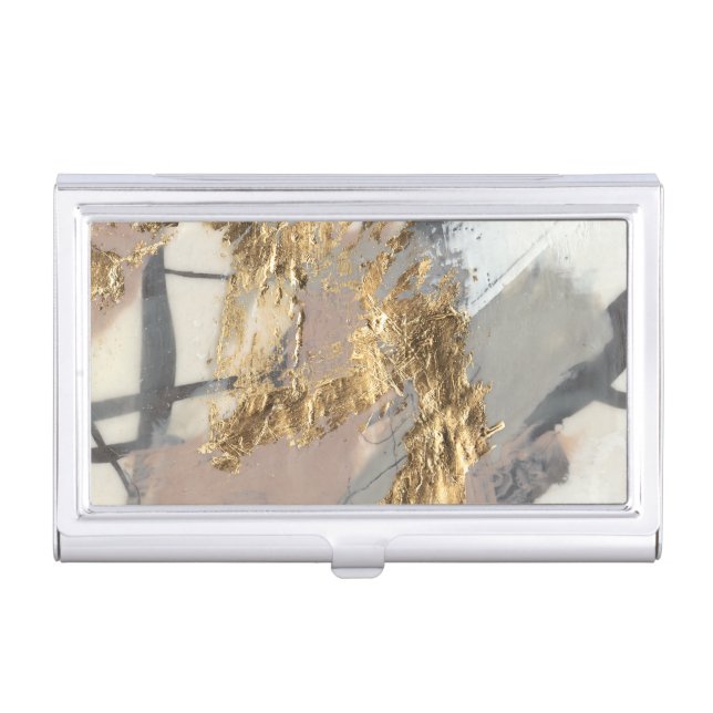 Golden Blush Business Card Case (Front)