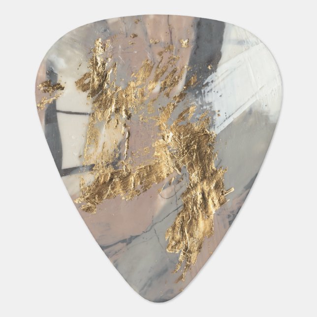Golden Blush Guitar Pick (Front)