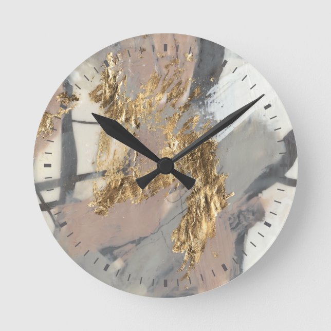 Golden Blush Round Clock (Front)