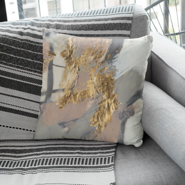 Golden Blush Throw Pillow (Creator Uploaded)