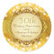 Golden Bokeh 50th Anniversary Sticker