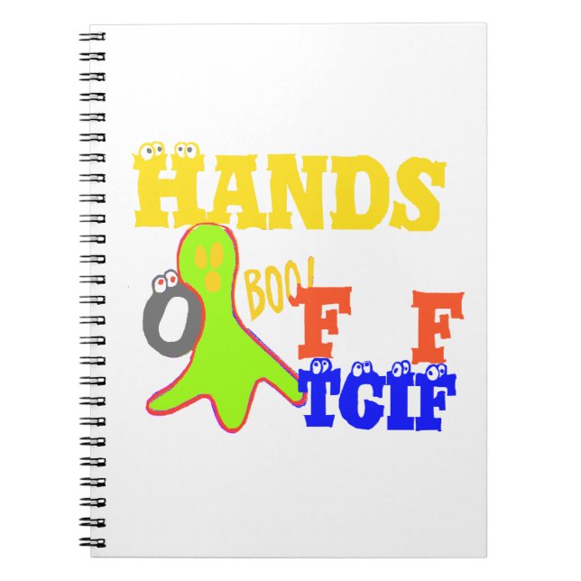 Golden Boo! Girly TGIF Thanks God Its Friday Hakun Notebook (Front)