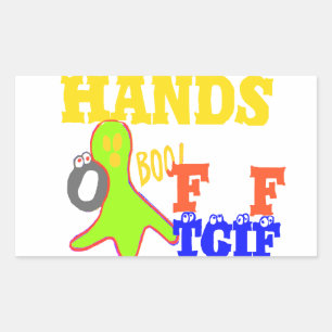 Golden Boo! Girly TGIF Thanks God Its Friday Hakun Rectangular Sticker