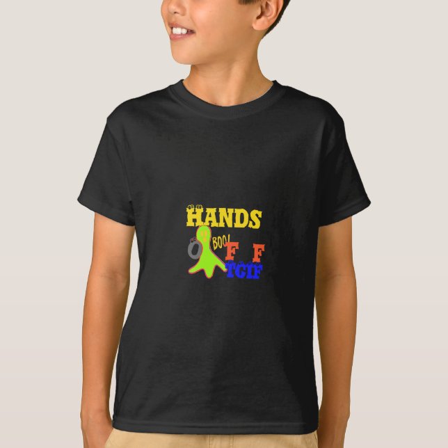 Golden Boo! Girly TGIF Thanks God Its Friday Hakun T-Shirt (Front)