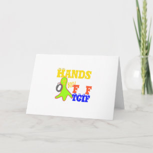 Golden Boo! Girly TGIF Thanks God Its Friday Hakun Thank You Card