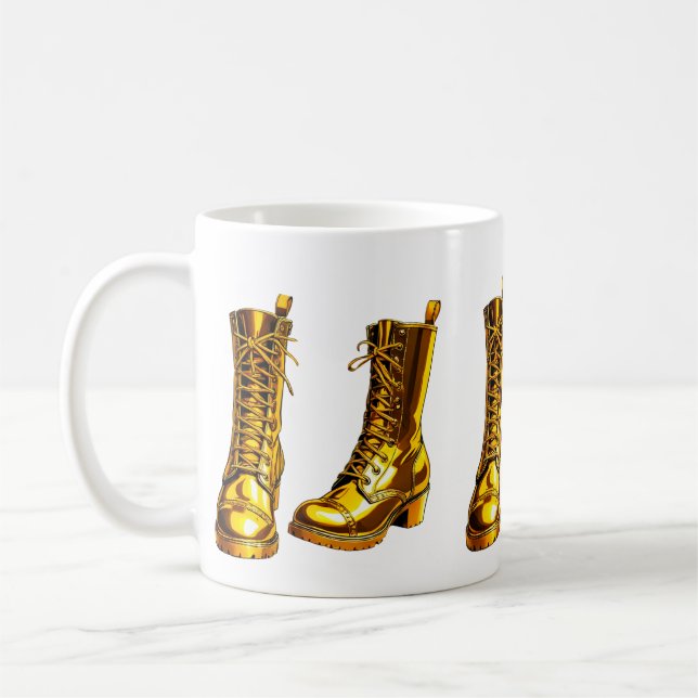 Golden Boots  Coffee Mug (Left)