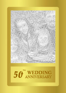 50th Wedding Anniversary Photo Plaques Zazzle Golden Border 50th Wedding Anniversary Plaque