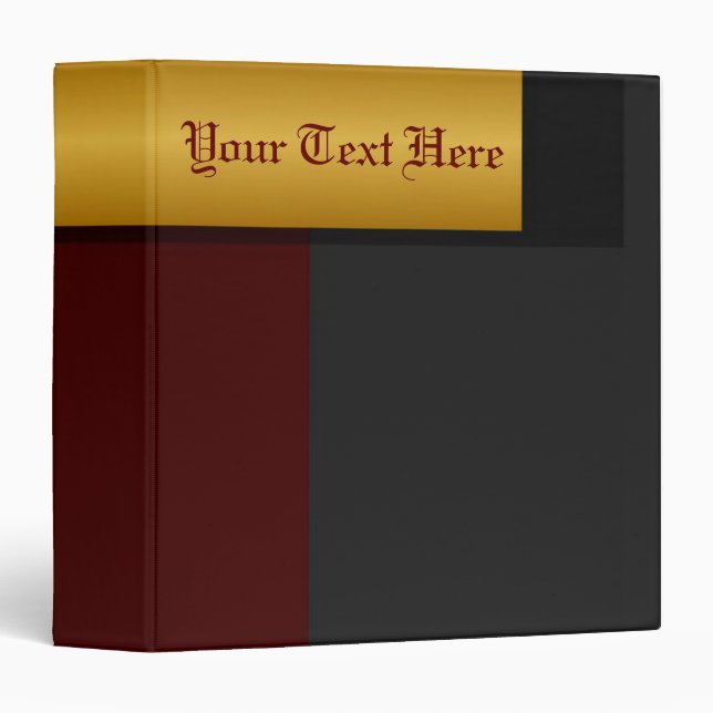 Golden Border Avery Binder (Front/Spine)