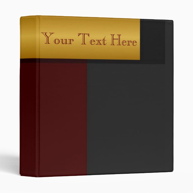 Golden Border Avery Binder (Front/Spine)