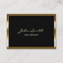 Golden Border Yoga instructor Business Card