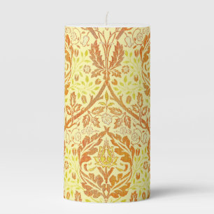 Golden Bough William Morris Vintage Art Nouveau Pillar Candle