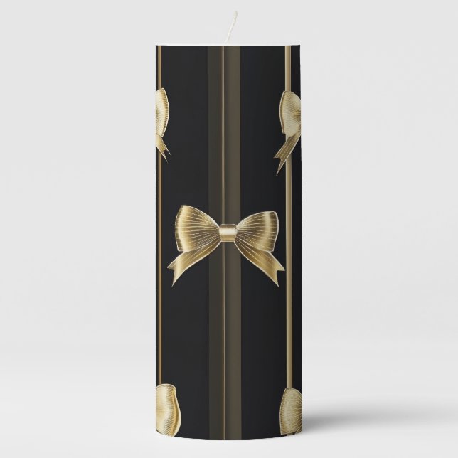 Golden Bow Candle (Front)