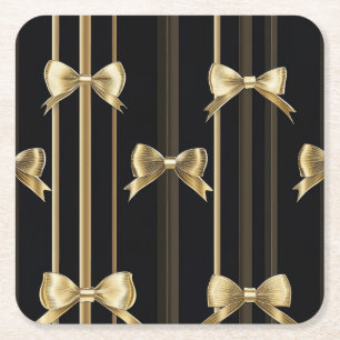 Golden Bow Elegance Coaster