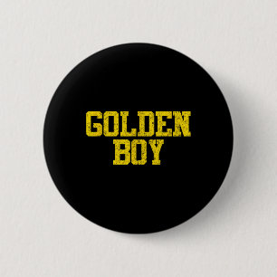 Golden Boy Good Luck Charm Bysketbyll Fortune Button