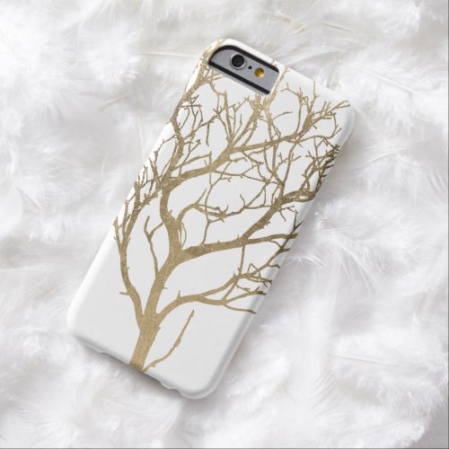 Golden Branches Barely There iPhone 6 Case