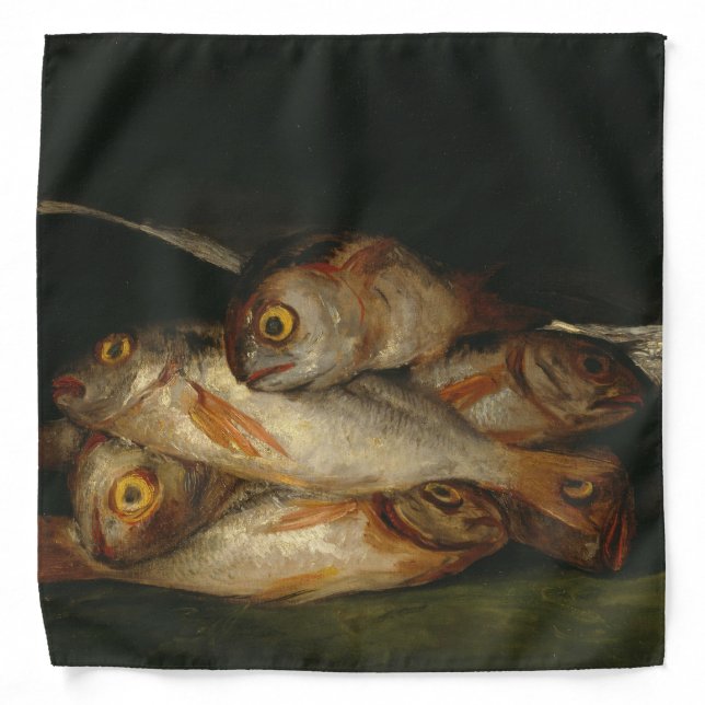 Golden Bream Fish (Still Life) (Francisco de Goya) Bandana (Front)