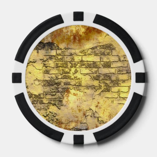 Golden Brick Wall TPD Poker Chips