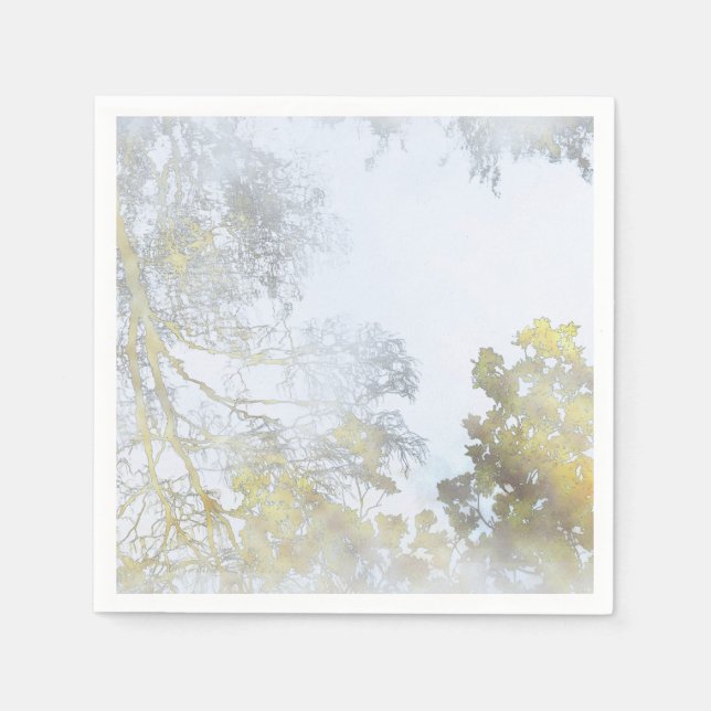 Golden Broadleaf Glow Napkins (Front)