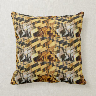 Golden bronze background throw pillow