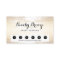 Golden Bronze Confetti Dots Salon Punch Card