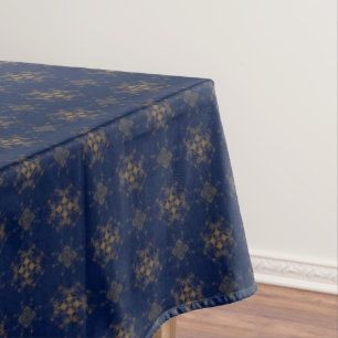 Golden Bronze Diamond Burst Pattern Tablecloth