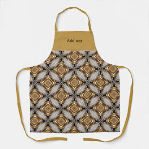 Golden-Bronze kaleidoscope TEMPLATE Apron