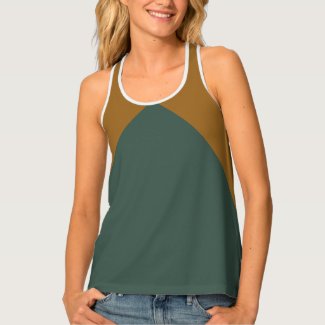 Golden Brown and Green-Cyan Elegant Geometric