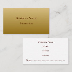 Golden Brown Business Card