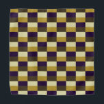 Golden Brown Color Combination Bandana<br><div class="desc">Color combination of gold,  beige,  brown and dark blue.</div>