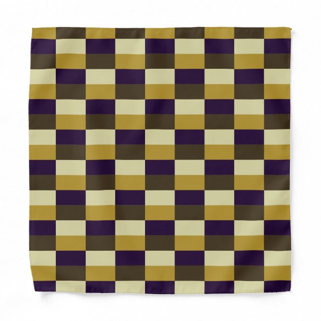 Golden Brown Color Combination Bandana (Front)