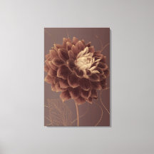 Golden Brown Dahlia Botanical Flower
