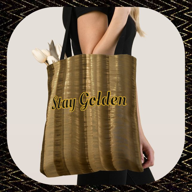 Golden Brown Glamorous Chic Tote Bag (Creator Uploaded)