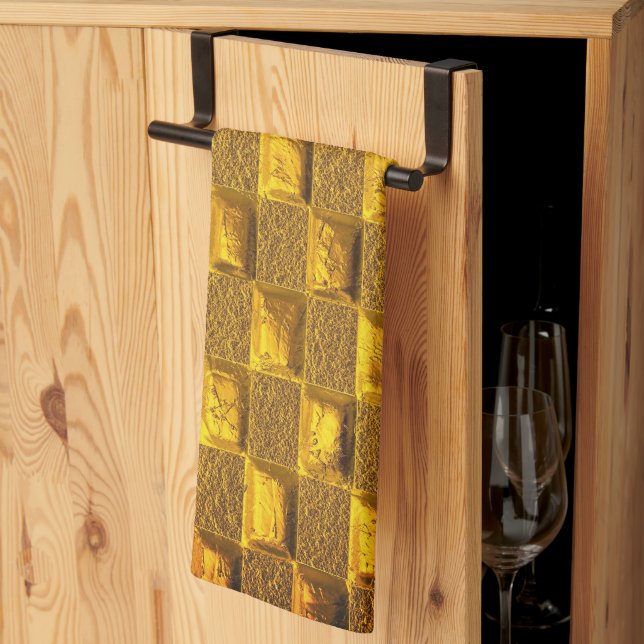 Golden Brown Kitchen Towel (Thirds Fold)