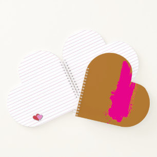 Golden Brown  PinkSplash Notebook