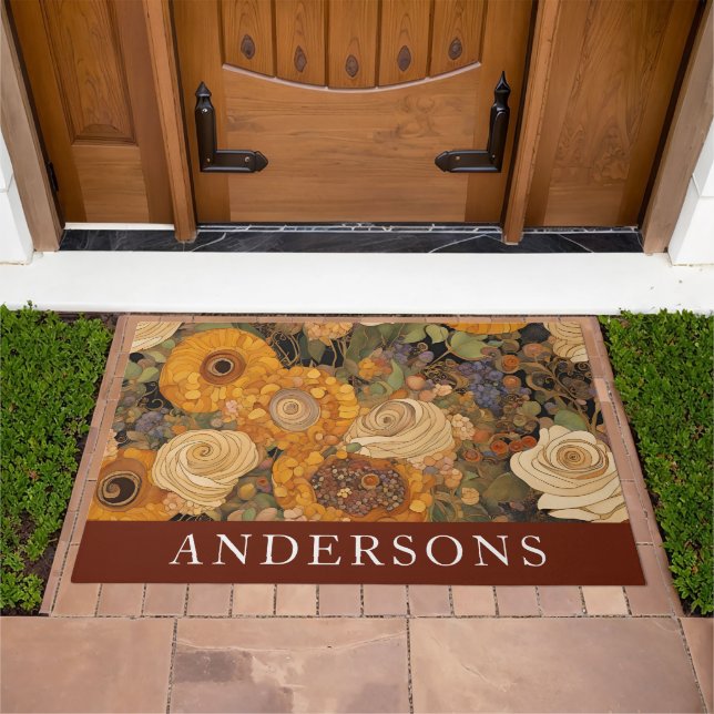 Golden Brown Sunflower  Doormat (Outdoor)