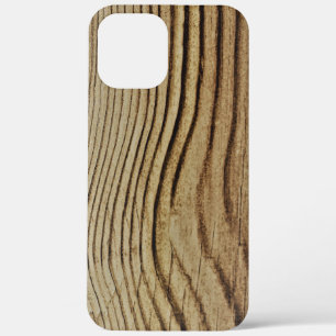 Golden Brown Wood Grain iPhone 12 Pro Max Case