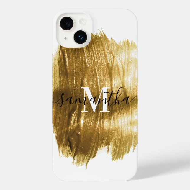 Golden Brush iPhone Case (Back)