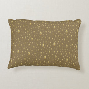 golden buddha accent pillow