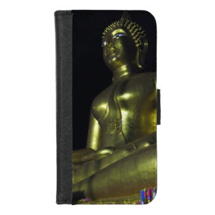 Golden Buddha at Night iPhone 8/7 Wallet Case