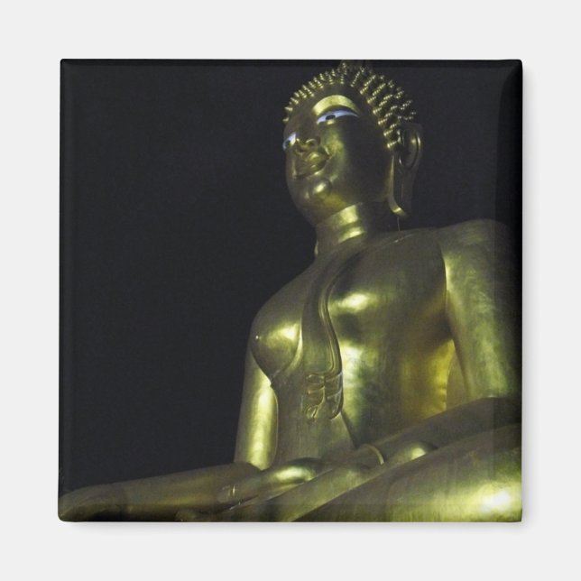 Golden Buddha at Night Magnet (Front)