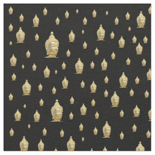 golden buddha fabric
