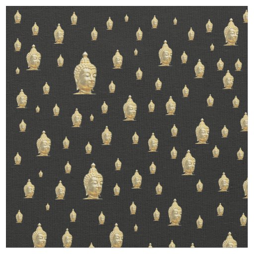 golden buddha fabric
