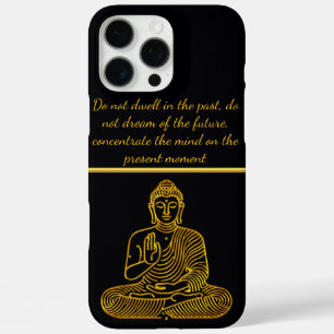 Golden Buddha in Calm Pose iPhone 16 Pro Max Case