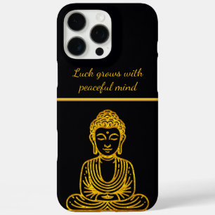 Golden Buddha in Peaceful Pose iPhone 16 Pro Max Case