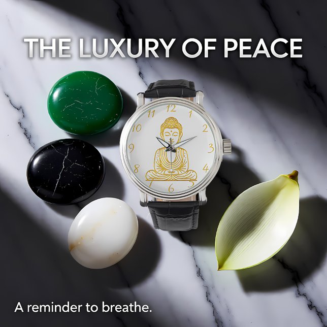 Golden Buddha in Peaceful Pose Watch (Creator Uploaded)