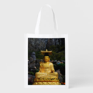 Golden Buddha Jeju-do Korea Reusable Bag