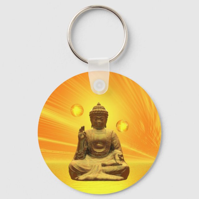 Golden Buddha Keychain (Front)