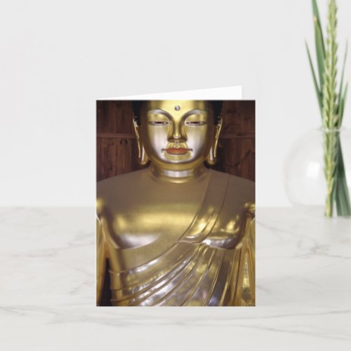 Golden Buddha Note Card